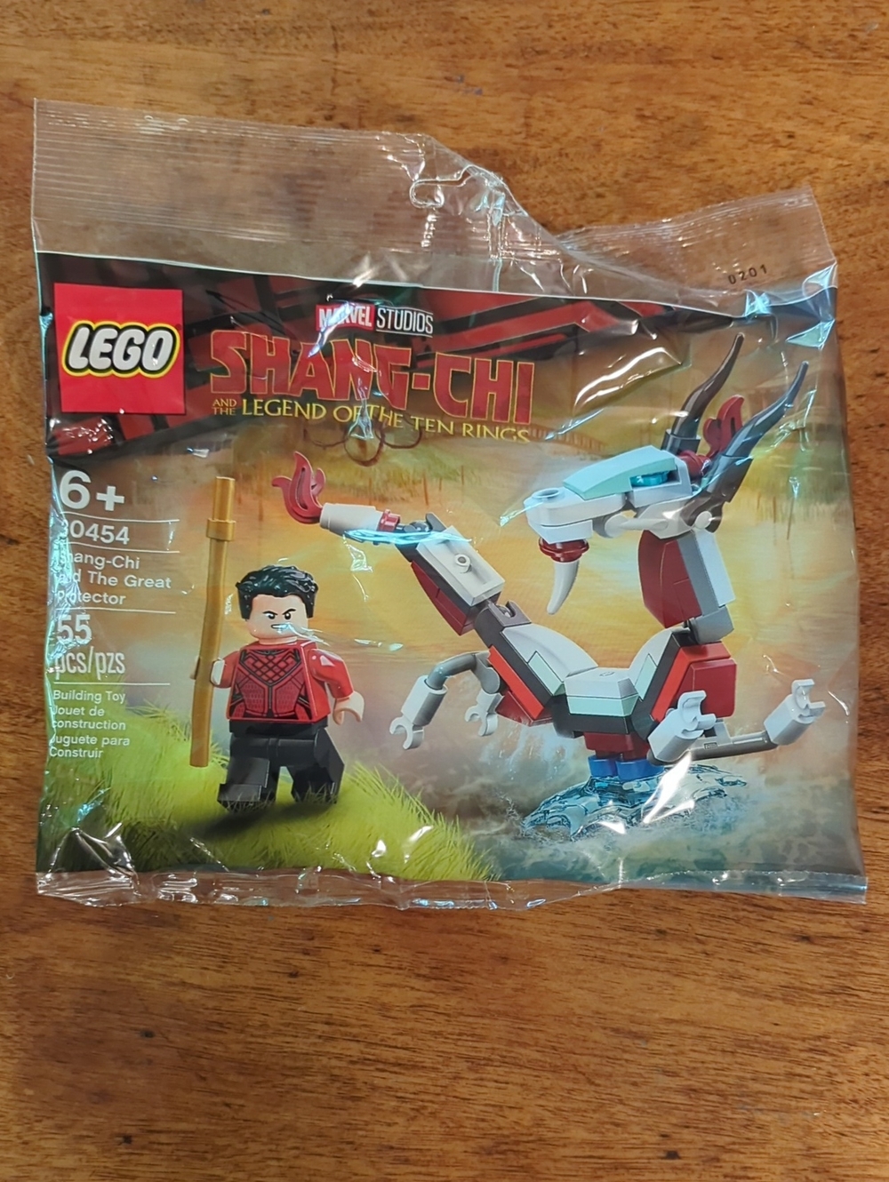 LEGO Red White and Blue Shang-Chi Dragon Polybag